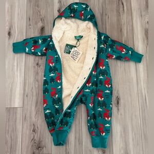 Little Green Radicals
Sherpa Lined Winter Fox Snowsuit - 18-24m